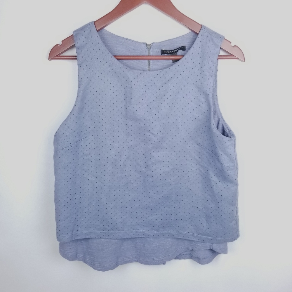 Banana Republic Factory Perforated Layered Tank M